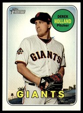 2018 Topps Heritage Derek Holland San Francisco Giants #690