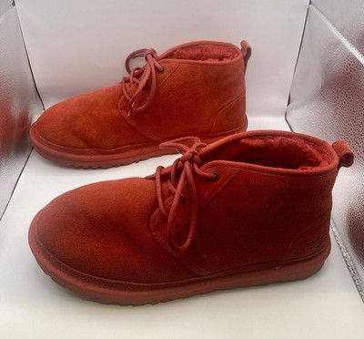 UGG Neumel Boots Red Suede Men display picture 2