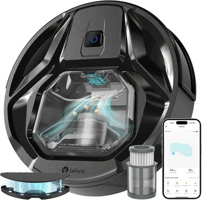 Saugroboter Mit Wischfunktion 6,000Pa Staubsauger Roboter Smart App, gebraucht!