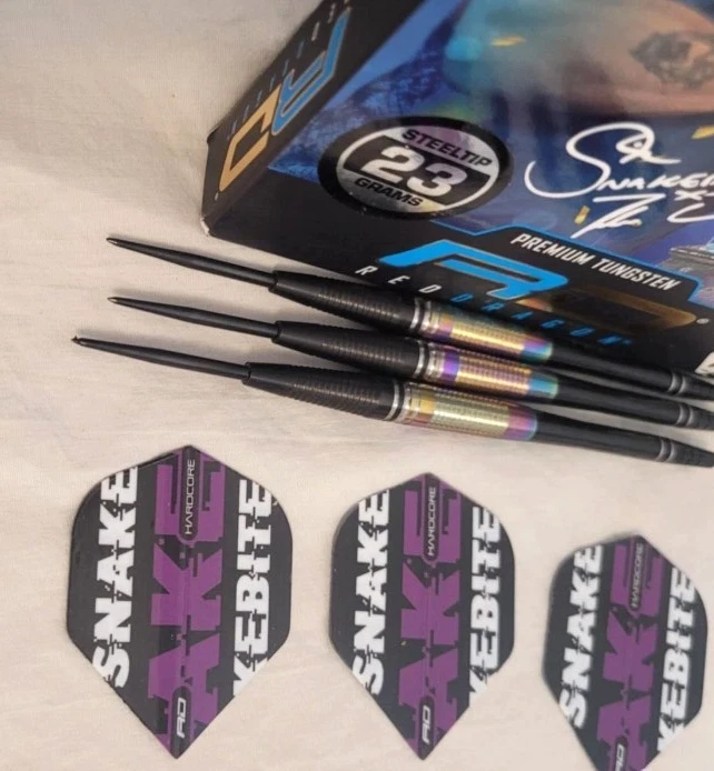 Dardos: Red Dragon Premium Tungsteno Peter Wright Snakebite 23g Juego de diseño profesional Foto 2 de 4