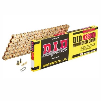 D.I.D Chain DID 428D RJ CHAIN 130L G&B, GOLD&BLACK LINKS, DID428DGB130