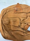 Vintage Abstract Leather Wall Art Sculpture Face w Draped Veil Signed 1996  — photo 4