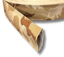 2" Nylon Tubular Webbing MultiCam Arid Camo Two Side Pattern 5 Yds