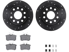 Rear Brake Pad and Rotor Kit For 2010-2012 Audi A3 DIESEL 2011 MY696FP