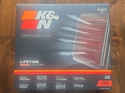 K&N 33-2370 Replacement Air Filter for 2006-2017 Toyota/Lexus(Camry,Venza,ES250)