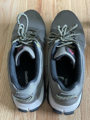 Reebok Gray Low Top Athletic Sneakers Men Lace Up Solid Rubber Ridgerider BD1122