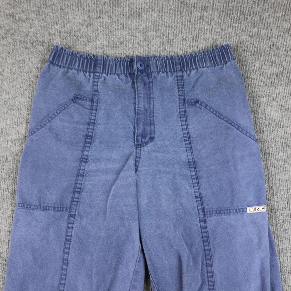 Pantalones Cherokee DE COLECCIÓN Para Mujer 6 Pequeños Azul Cintura Elástica Algodón Hecho en EE. UU. 90s Foto 2 de 4