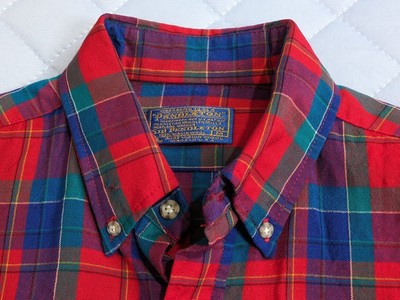 Good Color Scheme 70S Made In Usa Pendleton Wool Check Shirt Button Down Bd Size