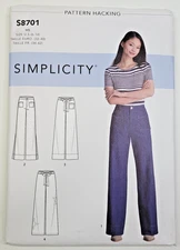 Simplicity Sewing Pattern 8701 Misses Pants Four Styles Size 6-14 UNCUT