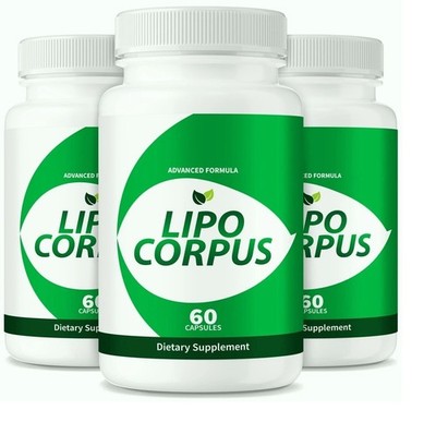 (3 Pack) Lipo Corpus Weight Loss Capsules, Digestive Support Pills