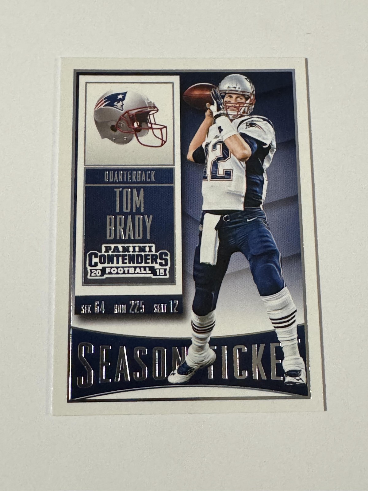 2015 Panini Contenders 79 Tom Brady