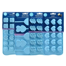 R&M International Silicone Candy Making Heart Molds, 4 Piece Set