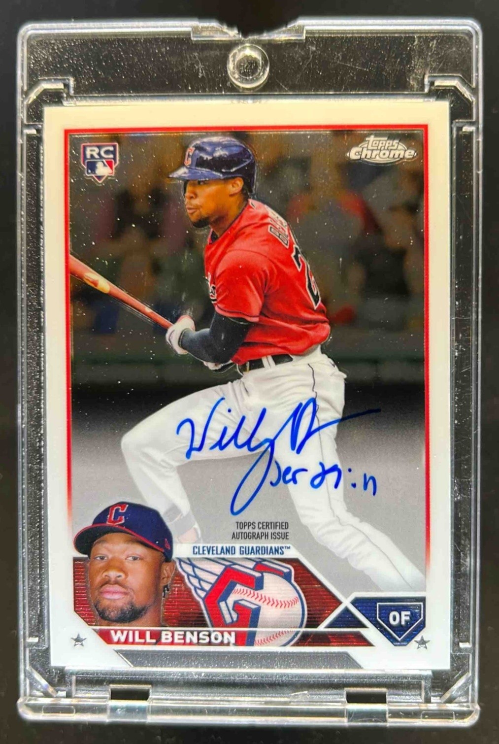 2023 Topps Chrome Will Benson Rookie Auto RC Rookie #RA-WB Guardians