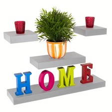 Hudson Four Piece Narrow Floating Shelf Set Core Products - Four Colours