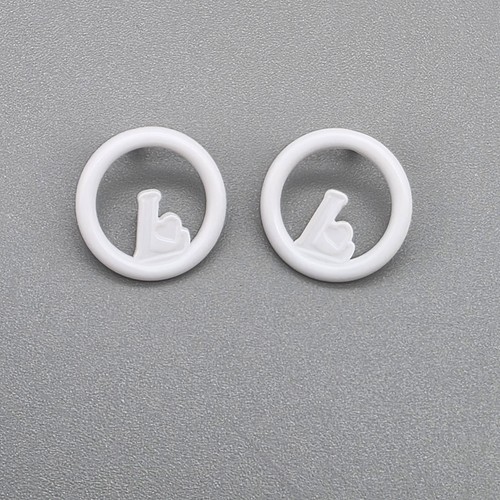 Latinistas Jewelry White Hoop Earrings Fits 11.5" 1/6 Fashion Doll