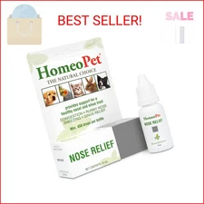 HomeoPet Nose Relief, Safe and Natural Sinus Supplement for Cats, Dogs, and Othe