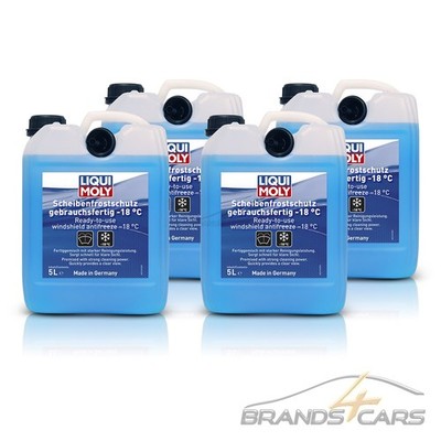LIQUI MOLY 4x 5 L SCHEIBENFROSTSCHUTZ BIS -18°C SCHEIBEN FROSTSCHUTZ WINTER #