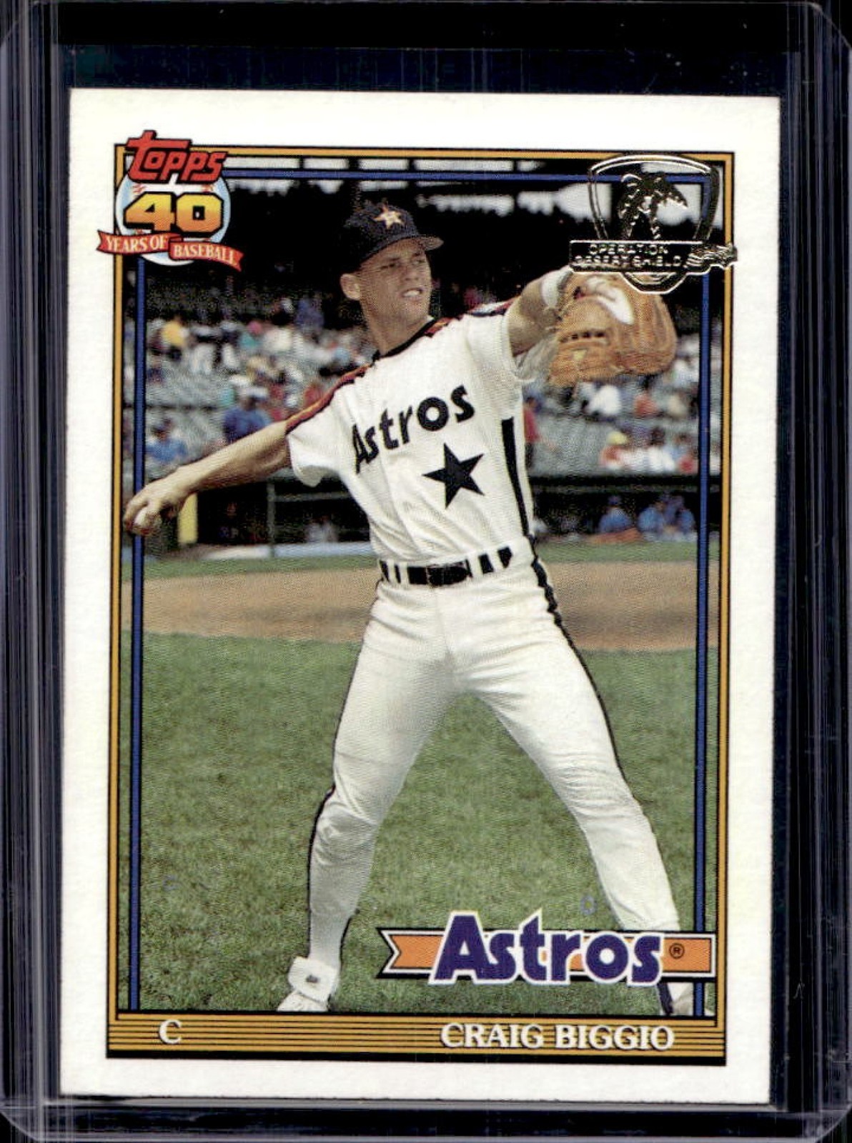 1991 Topps Craig Biggio Desert Shield #565 Astros