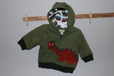 GYMBOREE DINOSAUR ZIP UP HOODED SWEATSHIRT 3-6 MONTHS NEW WITH TAGS NWT