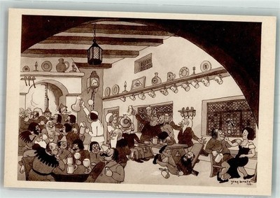 38182499 - signed Dartz Jean An Old Time Fluester Pub Comic