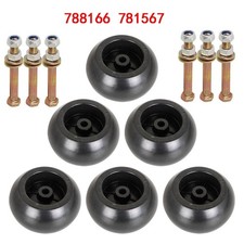 Plastic Hustler Mower Deck Wheel Raptor & Hardware Kit 788166 781567 6PCS Wheel