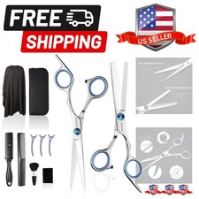 Haircut Scissors Kit, 11 Pcs Professional Set - Haircut, Thinning Scissors, N...