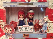 NEW    Raggedy Ann and Andy  Barbie Collector Edition  1999 NIB