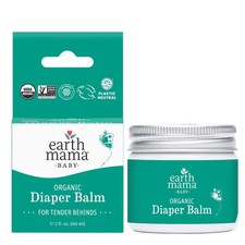 Earth Mama Baby Organic Non-GMO Diaper Balm for Tender Behinds, Zinc-Free, 2 fl
