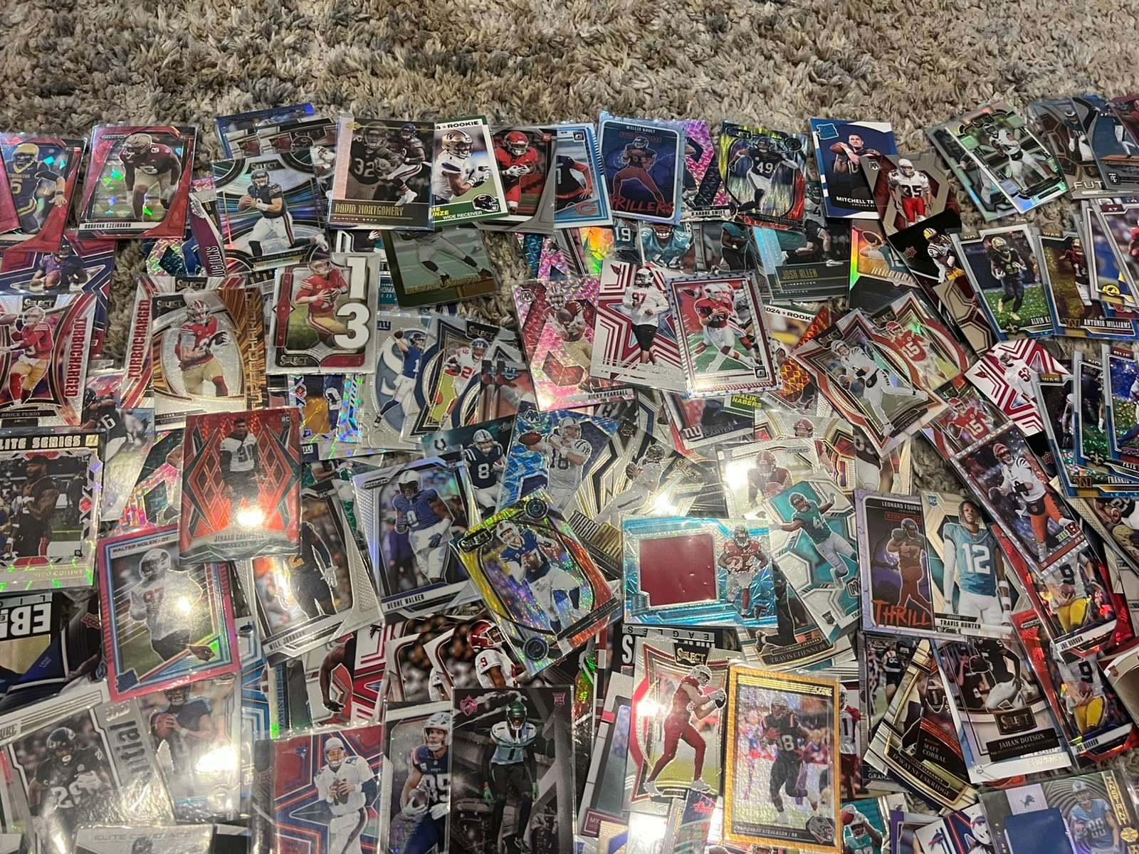 660+ football card lot, NEW ROOKIES, NUMBERED, AUTOS, PATCH view 8