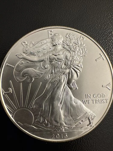 2013 ASE American Silver Eagle $1 1oz .999 BU MS Uncirculated - Blast White