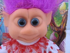 "NOS" VINTAGE 1992 VALENTINE FAIRY TALE TROLLS 6" TROLL DOLL w/VALENTINE OUTFIT