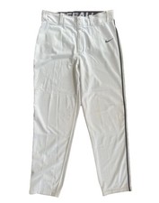 White Nike Dri-Fit Swingman Baseball Softball Pants Men's Medium