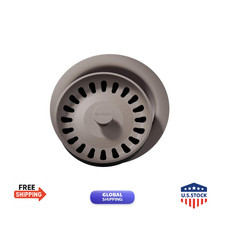 Elkay Lkqd35Sm Polymer Disposer Flange Removable Basket Strainer And Rubber