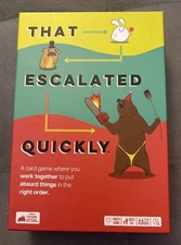 That Escalated Quickly Card Party Game New Work Together For Kids & Adults *NEW*