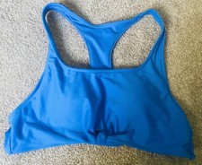 Womens Bikini Top Size Large 11-13 Color Blue