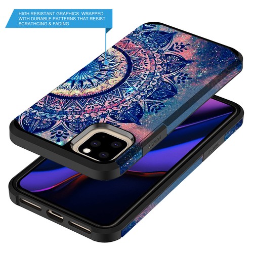 For iPhone 11 Hybrid Graphic Fashion Cute Colorful Silicone Case - Picture 3 of 9