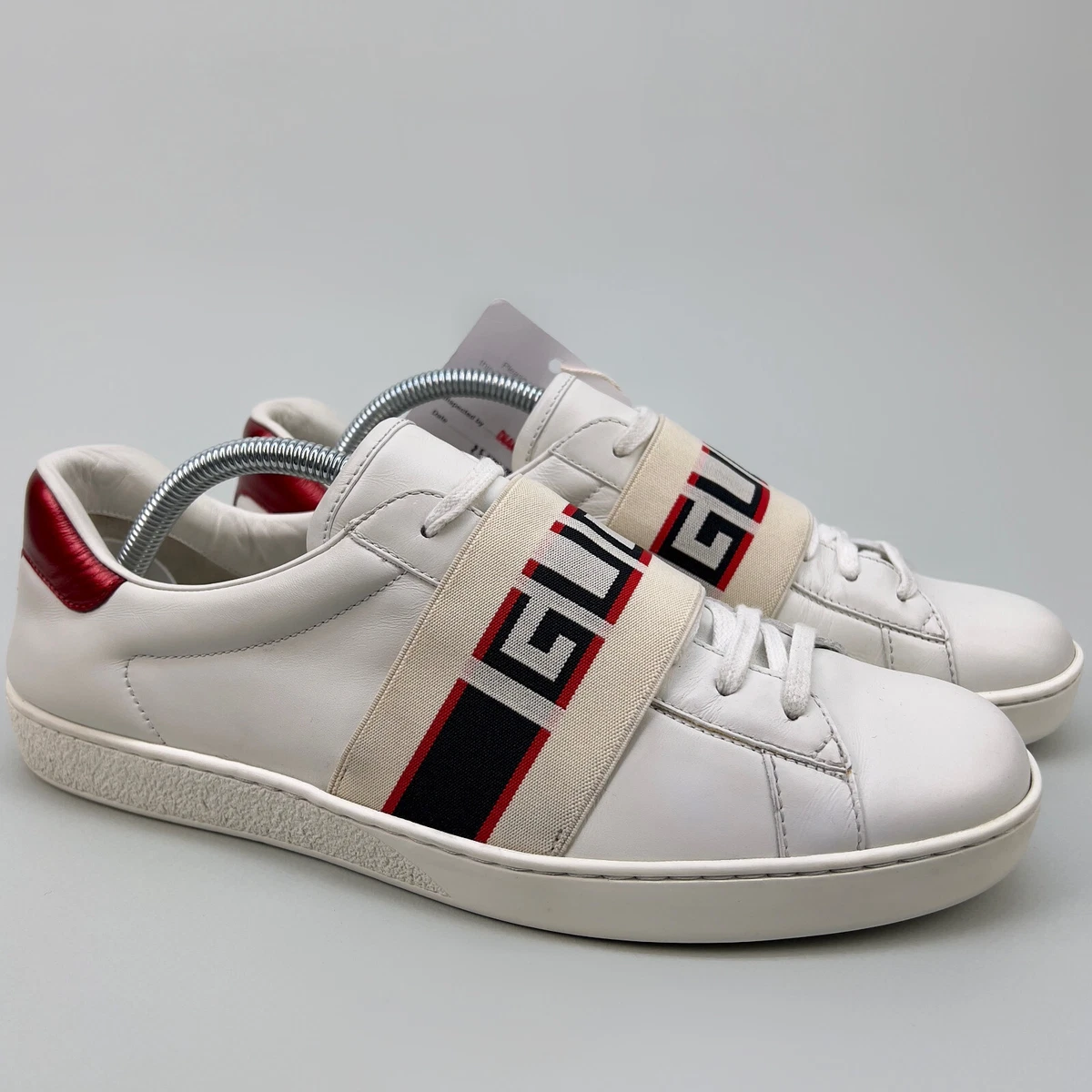 Gucci stripe leather sneaker best sale price