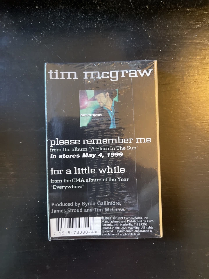 Sealed Tim McGraw Please Remember Me Cassette Single 1999 - Image 3 of 4