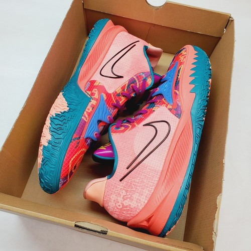 Size 18 ☆ Nike KYRIE LOW 4 Irving Basketball Shoes CW3985-600 Bright Crimson - Picture 12 of 17