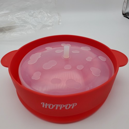 Silicone Microwave Popcorn Maker Popper Hotpop The Original Collapsible Red NIP - Picture 3 of 11