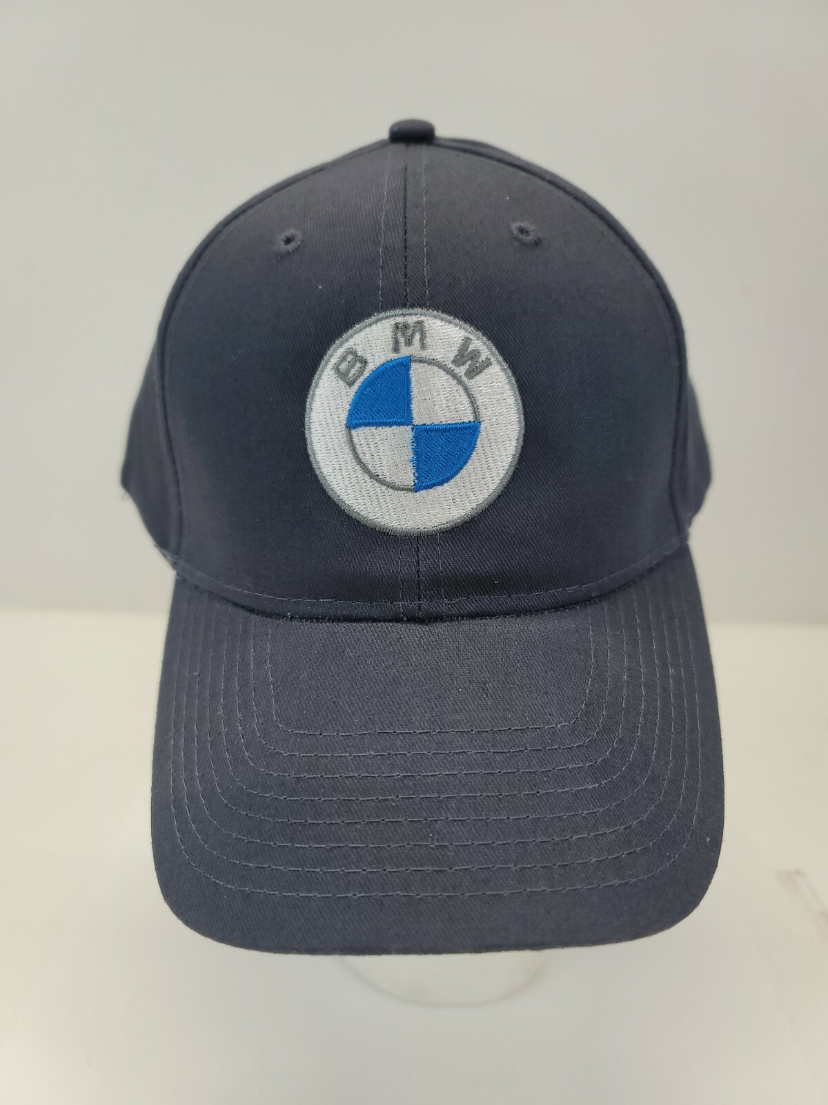 BMW Hat Embroidered Logo Navy Blue Adjustable Back Ma… - Gem