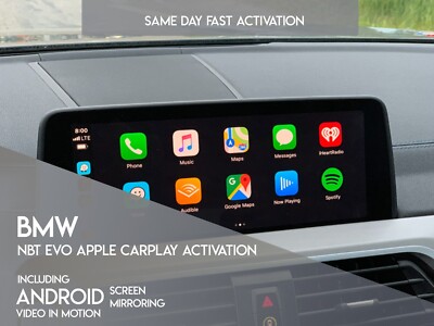 BMW Lifetime Apple CarPlay Aktivierung NBT EVO ID6 +Android Bildschirmspiegelung +VIM
