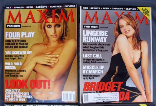 Maxim Men Magazine #13 November 1998 #15 Jan/Feb #20 July/Aug #21 