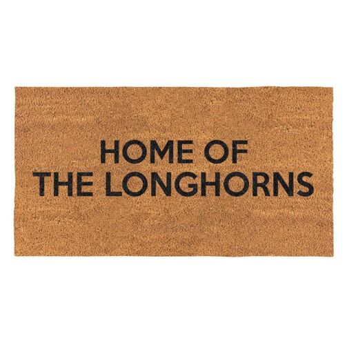 Coir Doormats Non Slip Door Mat Home Of The Longhorns Doormat 30" x 16" 2 Pack - Picture 1 of 1