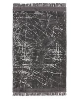 Teppich Viskose Dunkelgrau Abstraktes Muster 140X200Cm Hanli