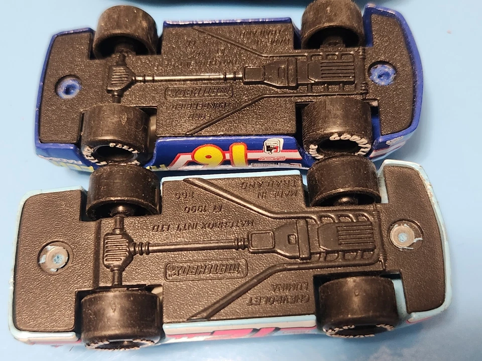 Matchbox 6- Nascar Racing 1:66 Race Cars Lot From 1990's Grand Prix Thunderbird  - Image 3 of 4