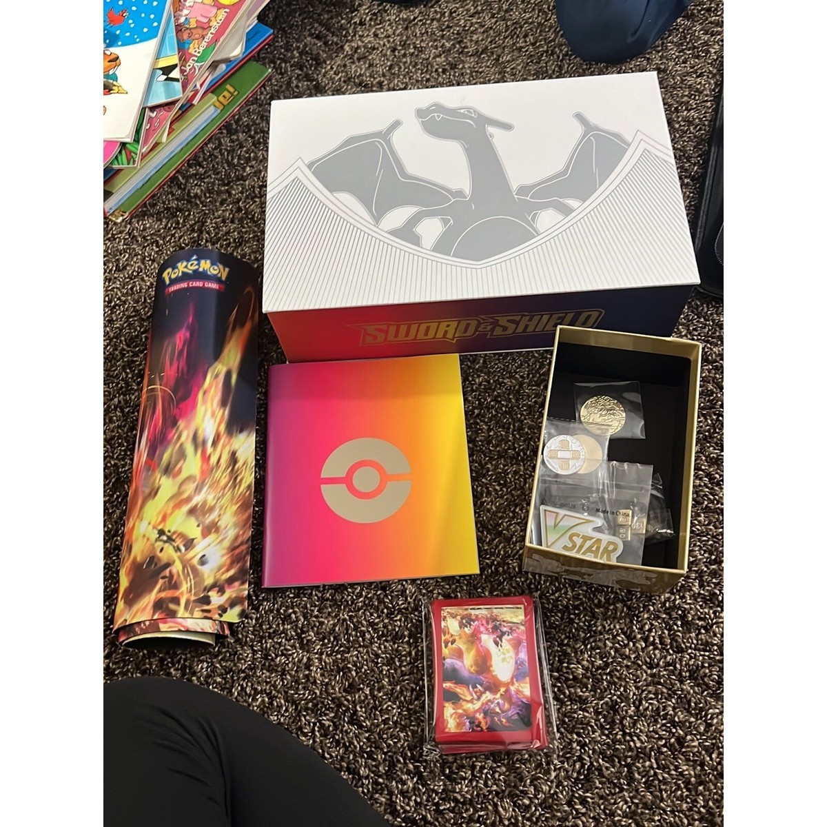 charizard booster box sword and shield Pokémon TCG: Mega Charizard Tin main image 1
