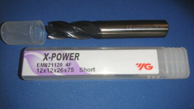 VHM-Schaftfräser 12mm YG-1 VHM-Fräser Z=4 Ø12 