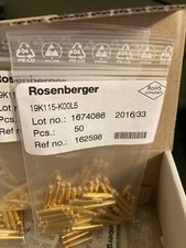 50 Pcs Rosenberger 19k115-k00l5 Rf Adapters - In Series Smp Jack To Smp Jack Str