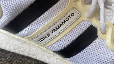 Adidas Y-3 Yohji Yamamoto Run S82117 White/Black Mens Size 9.5